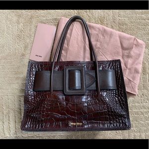 Miu Miu St. Cocco buckle bruciato bag. Authentic.